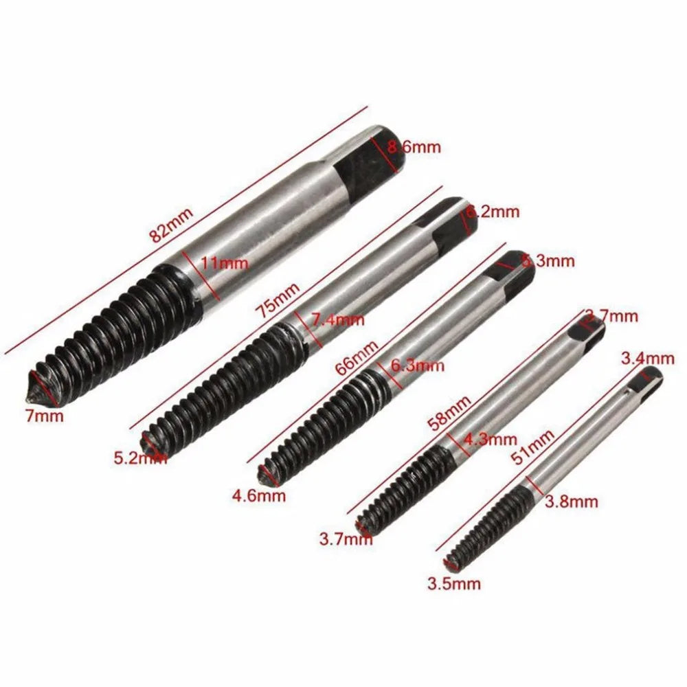 DecorBites™ Double-Sided Screw Extractor Drill Bit - Professional Alloy Steel Center Removal Tool