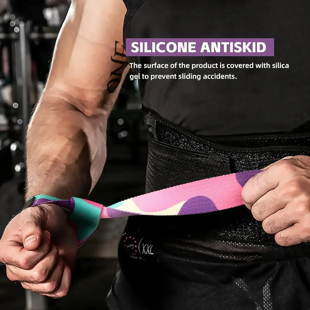 Adjustable Weightlifting Wrist Straps | Non-Slip Gym Lifting Support Bands
