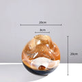 DecorBites™ Gradient Glass Vase with Irregular Floral Arrangement