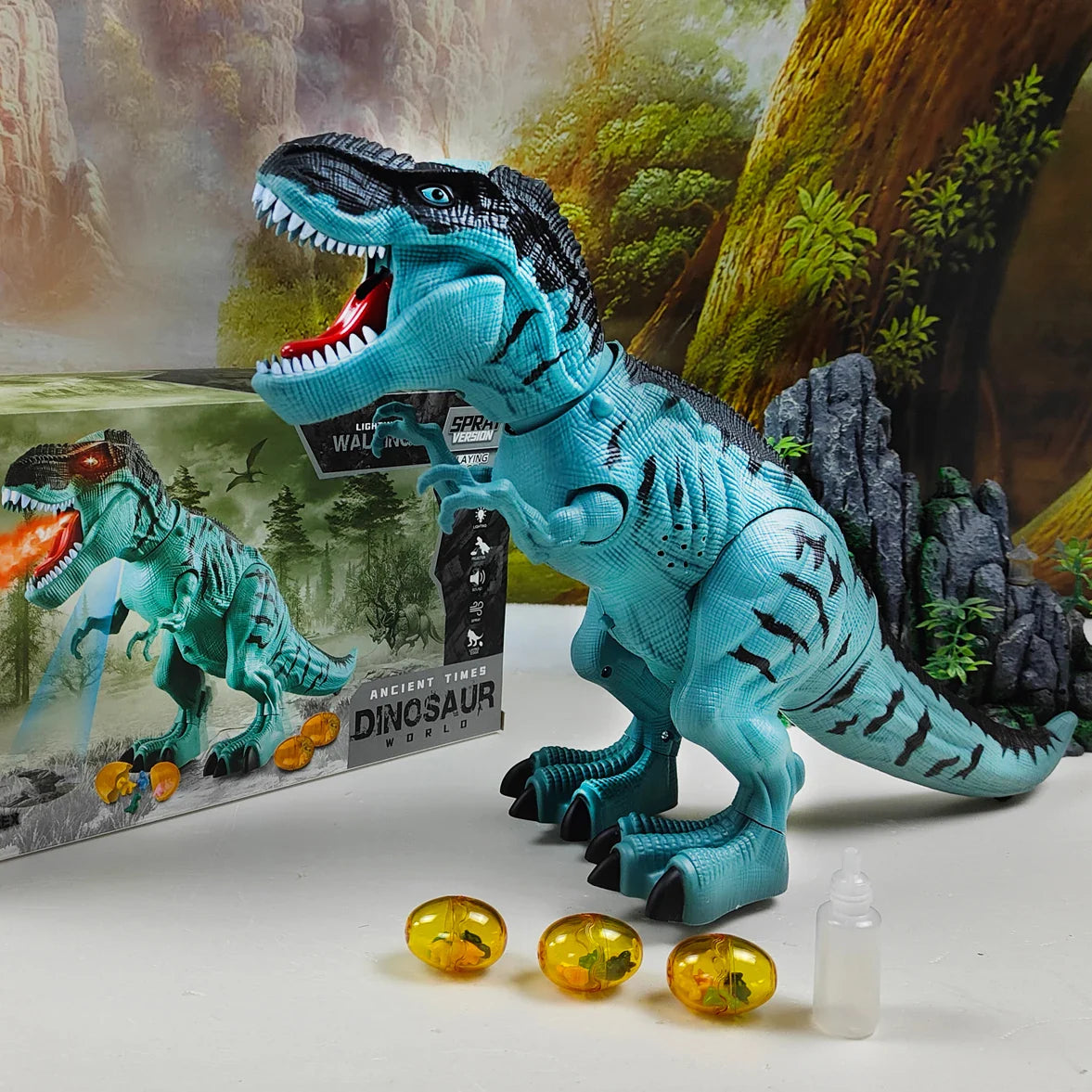 Large Mechanical Dinosaur Robot with Lights and Sounds