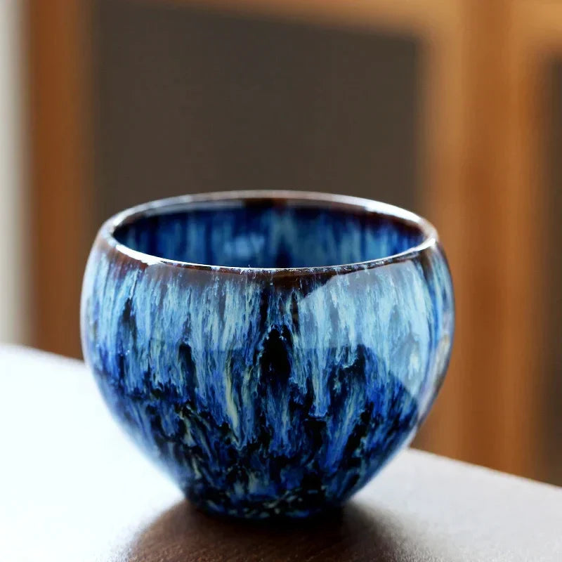 DecorBites™ 170ml Ceramic Coffee Cup Kung Fu Tea Cups Pottery Drinkware Egg Style