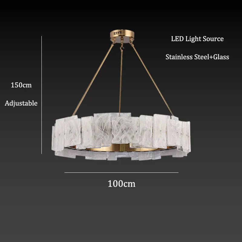 DecorBites™ Cloud Mist Glass Pendant Lights LED Room Decoration Lighting