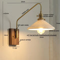DecorBites™ Glass Copper LED Wall Sconce Modern Stair Light Fixtures