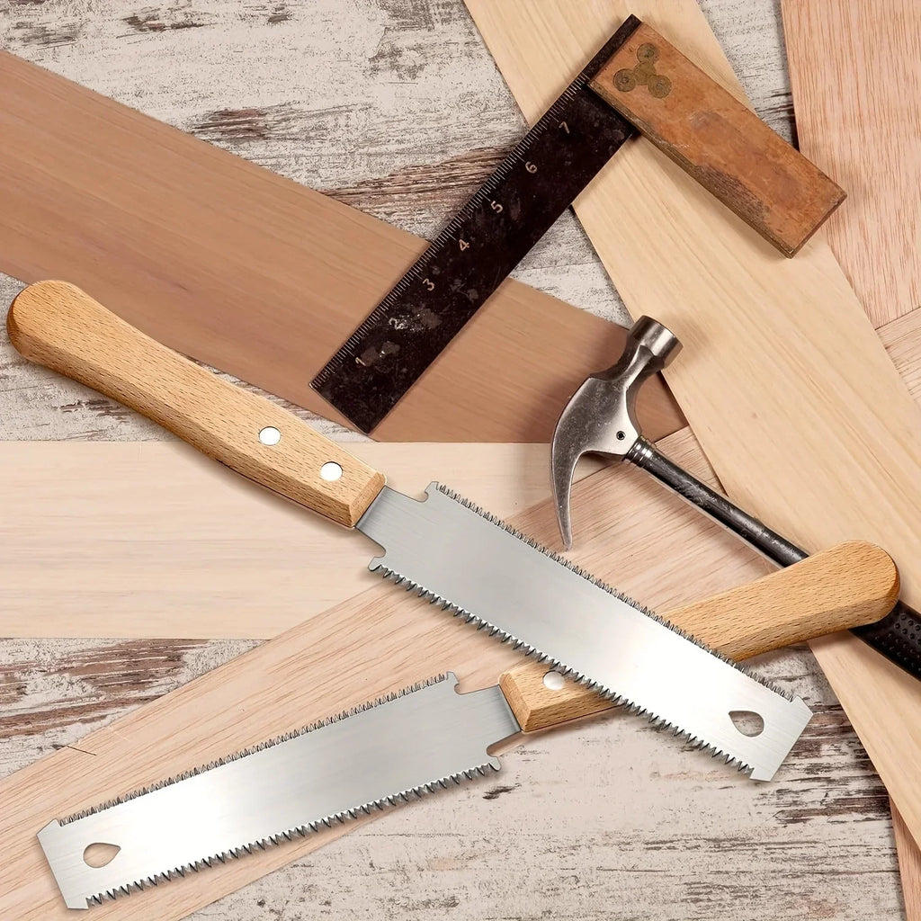 6-Inch Hand Saw with Double-Sided Flexible Blade | Flush Cutting Woodworking Tool