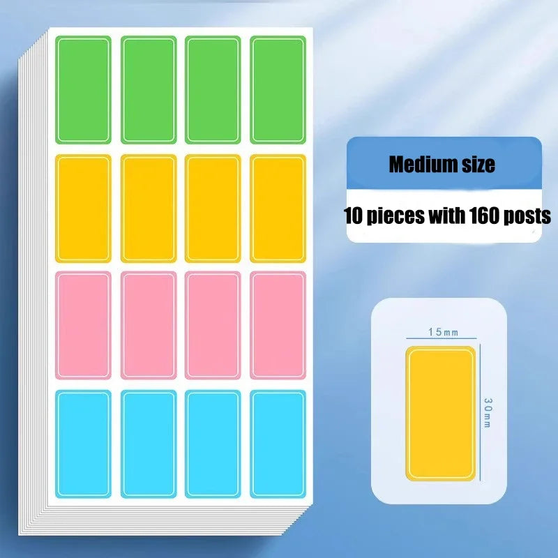 Colorful Waterproof Label Stickers | Self-Adhesive Name Tags for Kitchen and Organization