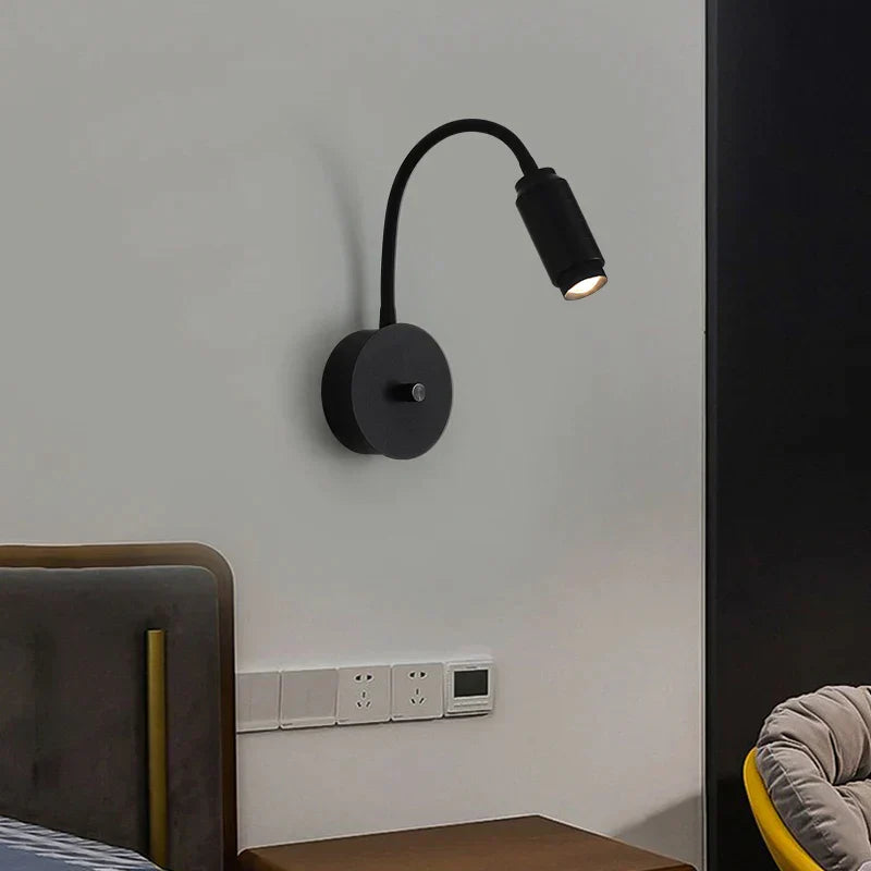 DecorBites™ Adjustable Focus LED Wall Lamp with Dimming Switch