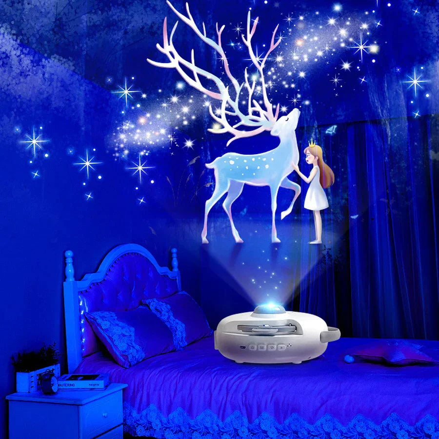 DecorBites™ Galaxy Starry Projector Night Light for Bedroom Decor & Kids Gift