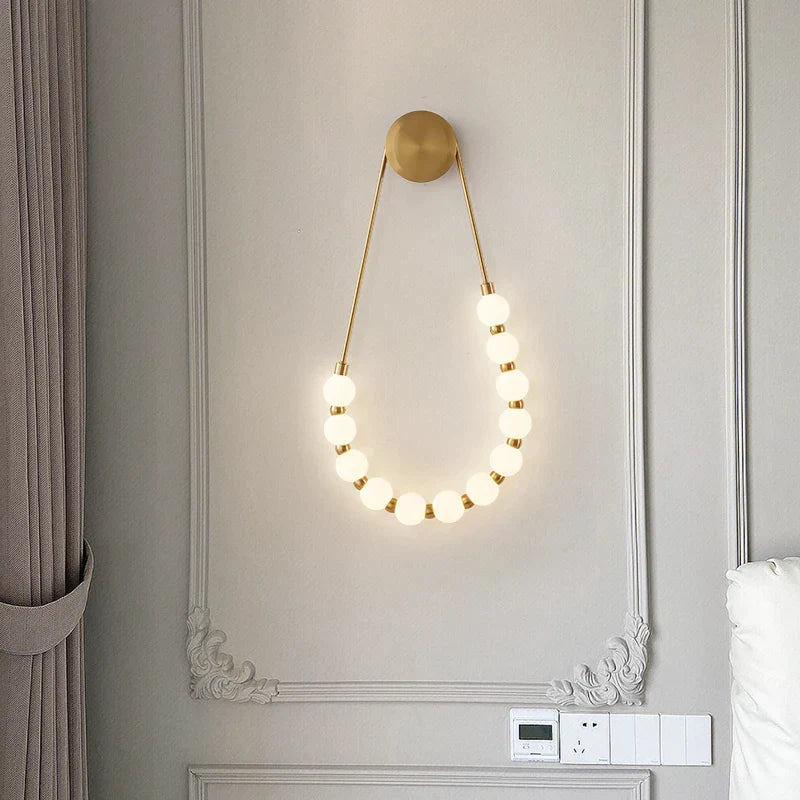 DecorBites™ Cream Italian Style Asymmetric Magic Bean Wall Lamp