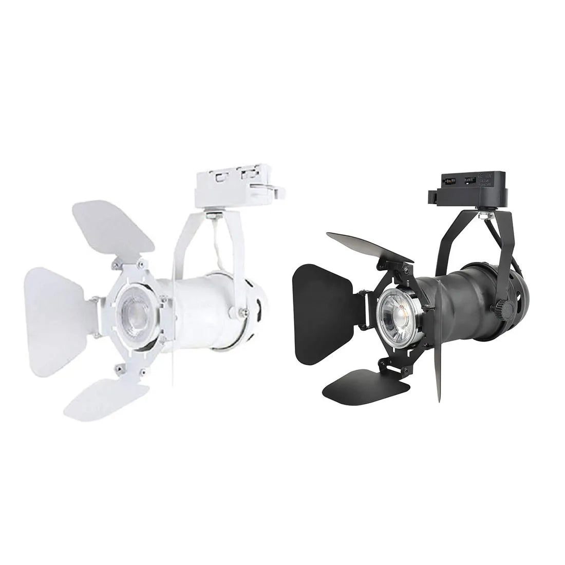 DecorBites™ 4-Light Industrial Track Spotlight for Mall Exhibition Office LED Lighting