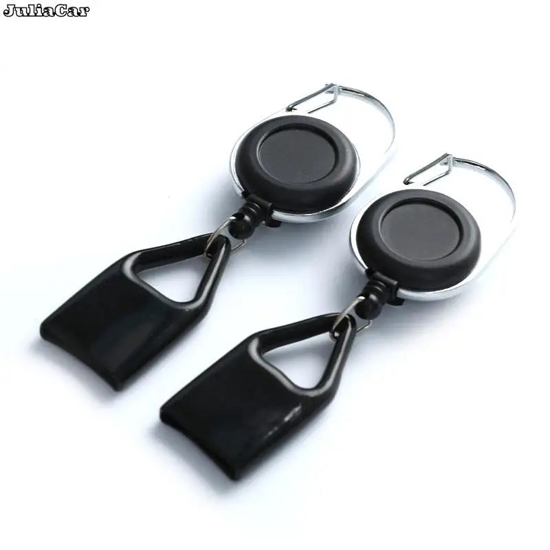 Retractable Lighter Leash with Silicone Cover and Keychain Clip | EDC Safety Accessory