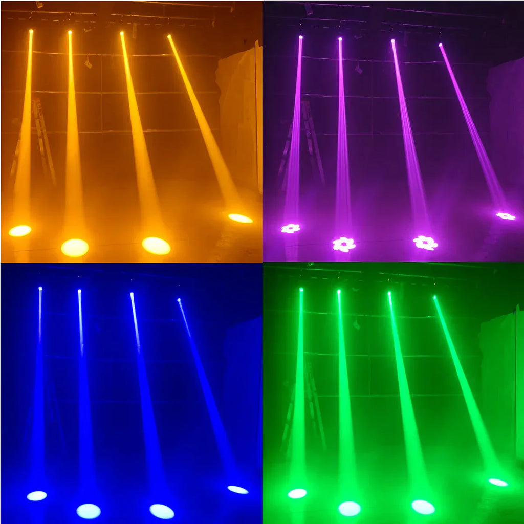 DecorBites™ 150W Mini LED Moving Head Beam & Spot Light with 18 Rotating Prisms