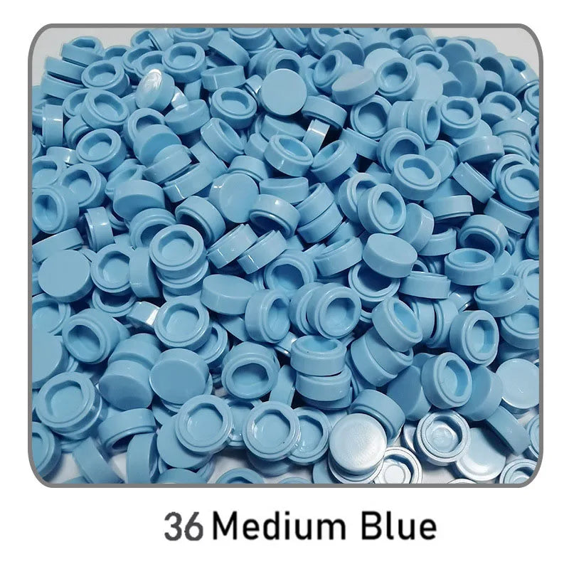 1000Pcs Tile 1x1 Round Building Blocks | 52 Color DIY Educational Creative Toy Set
