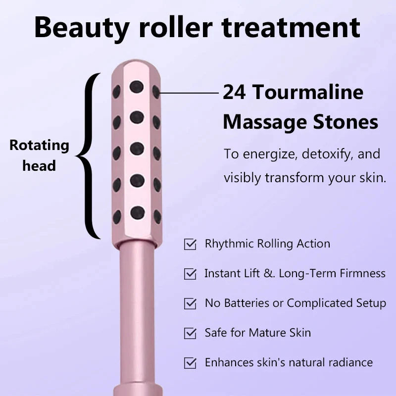 24 Germanium Face Massage Roller Stick for Skin Care & Beauty