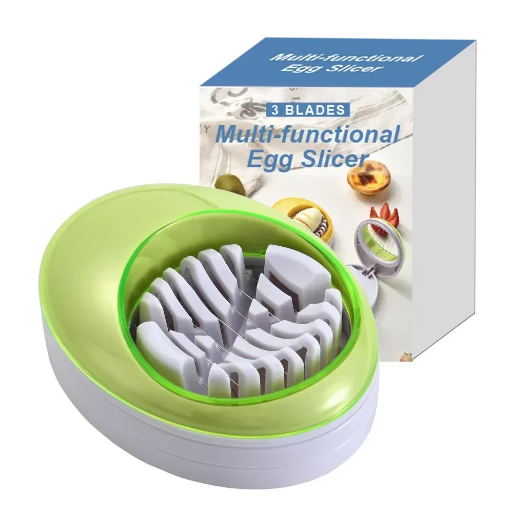 DecorBites™ Egg Cutter Slicer Easy Slice Kitchen Tool Fruit Slices Purple Clean