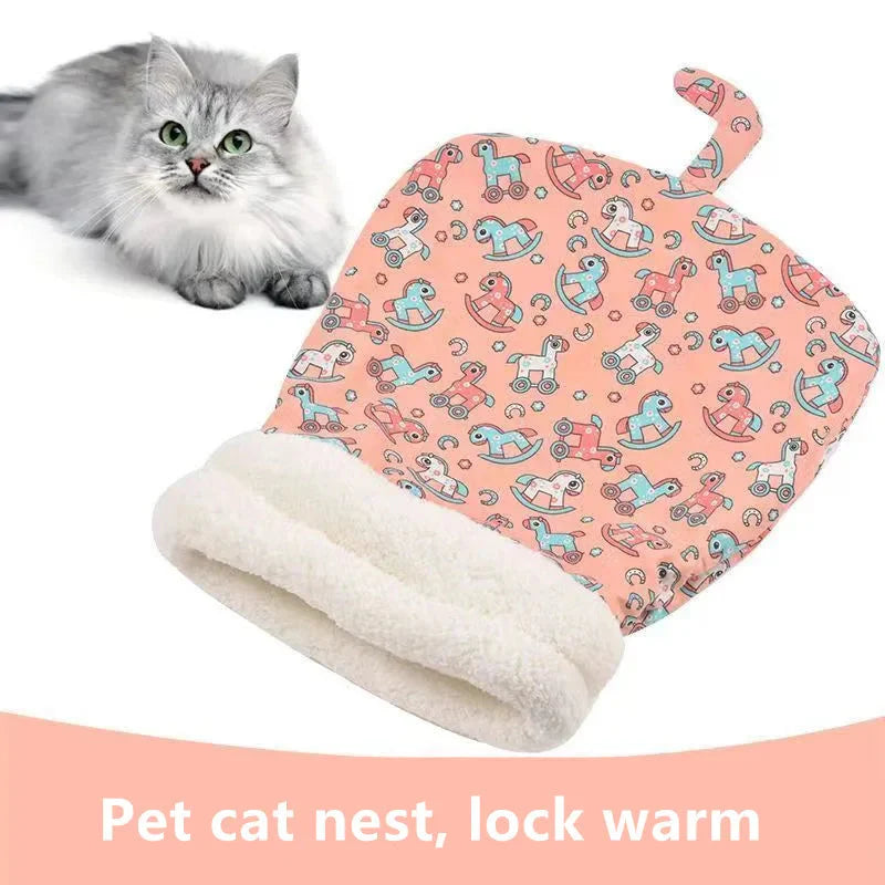 Autumn Winter Cat Kennel – Closed Cozy Sleeping Bag for Cats