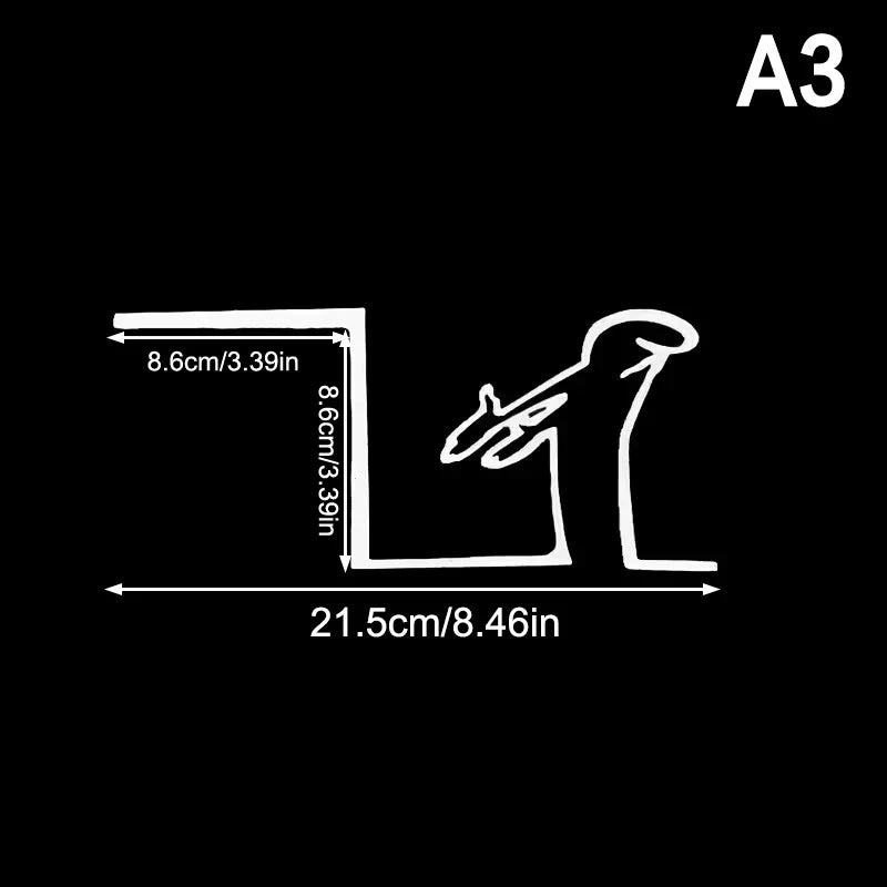 Minimalist La Linea Switch Sticker | Cartoon Power Switch Decal for Home Decor