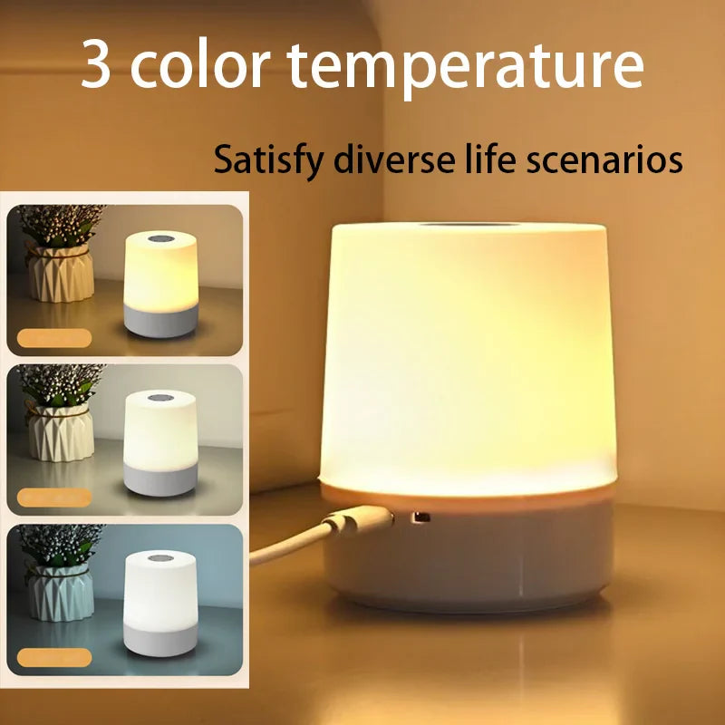LED Touch Charging Night Light | USB Desk Lamp with Adjustable Brightness