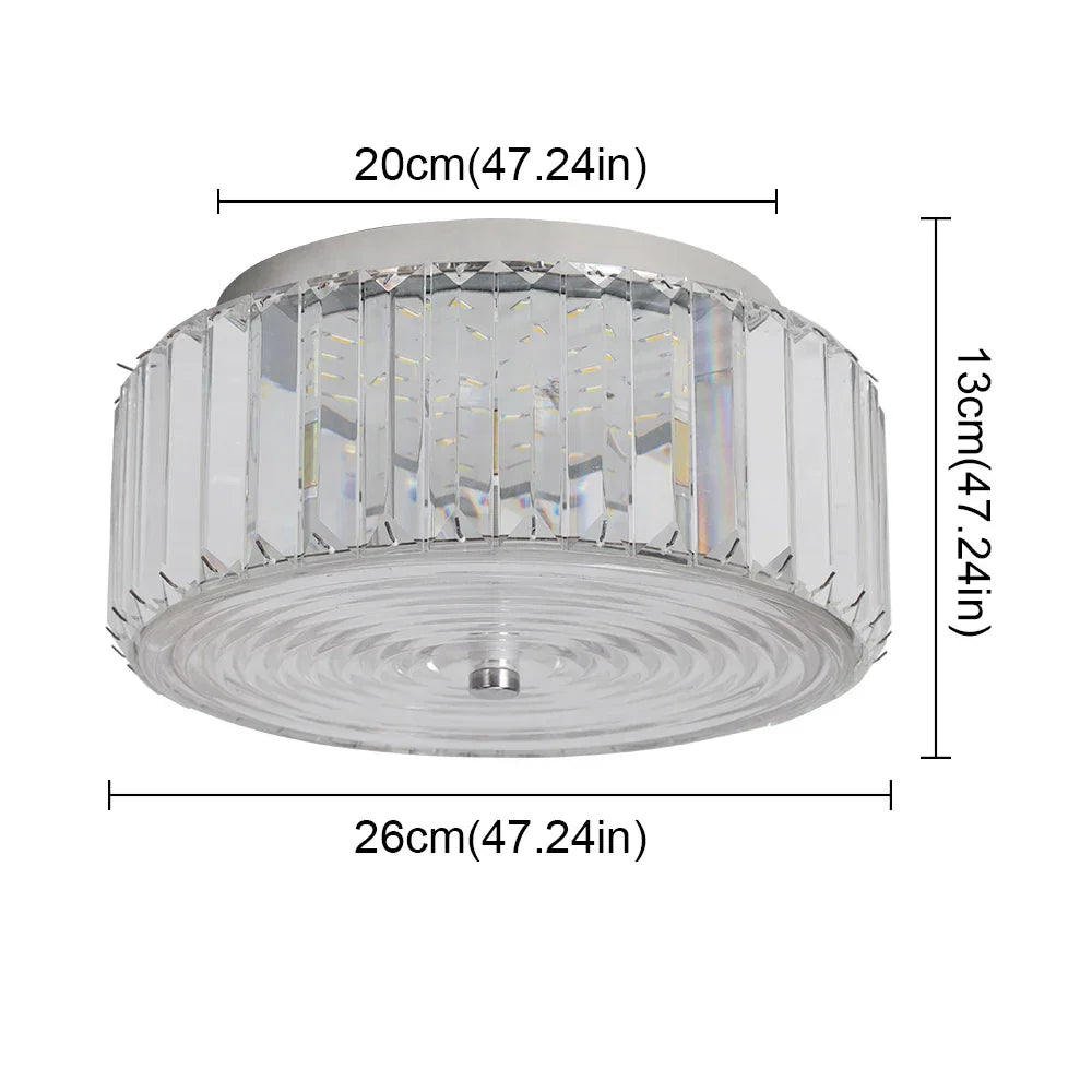 DecorBites™ Crystal LED Ceiling Chandelier Light Circle Design Indoor Lighting