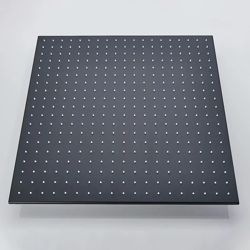 DecorBites™ 24" Chrome LED Rain Shower Head Ceiling Mounted Top Sprayer & Arm