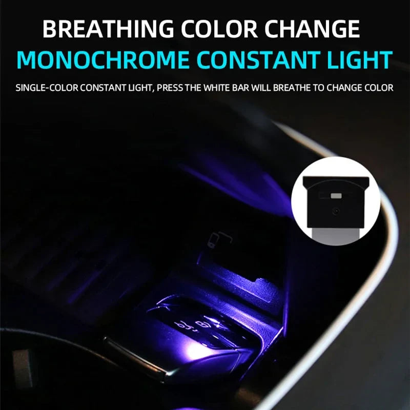 Mini USB LED Night Light | Car Interior Atmosphere Lamp with Eye Protection