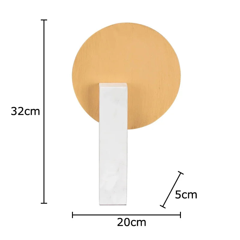 DecorBites™ Geometric Windmill Abstract Crafts Marble Base Desk Decoration Elegance