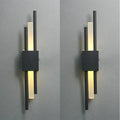 DecorBites™ Black & Gold Acrylic Pipe Wall Lamp, Modern LED Room Decor Sconce