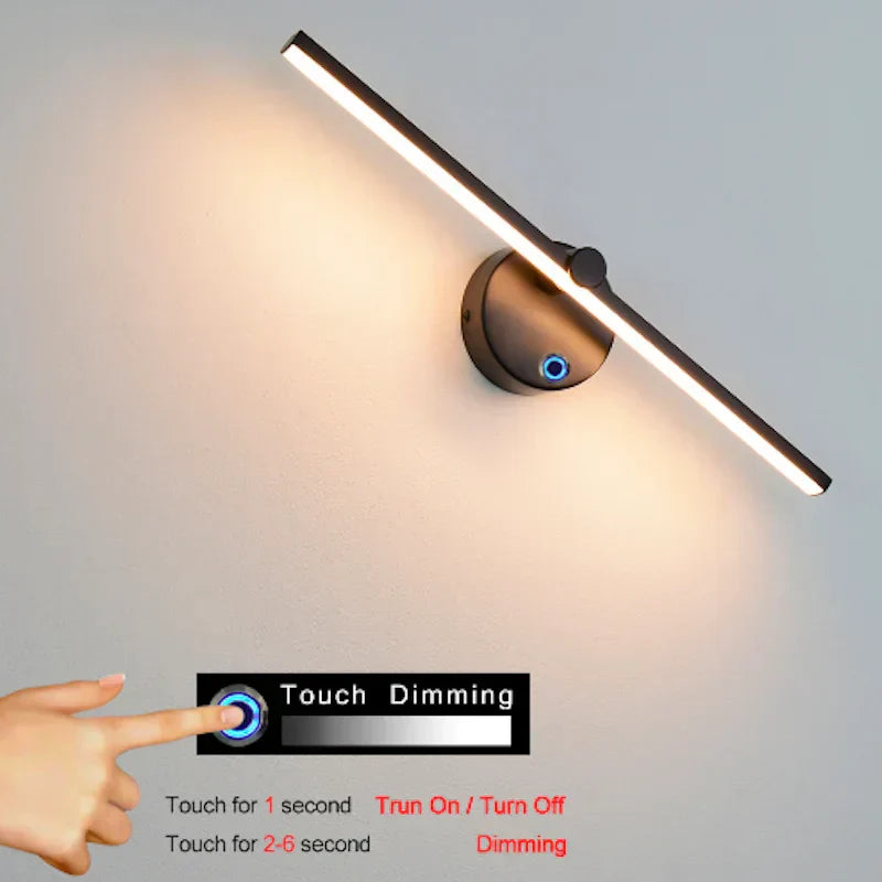 DecorBites™ Linear LED Vanity Wall Lamp 41CM with Switch & 300° Rotation