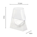 DecorBites™ Abstract Glass Vase with Marble Base for Home Decoration
