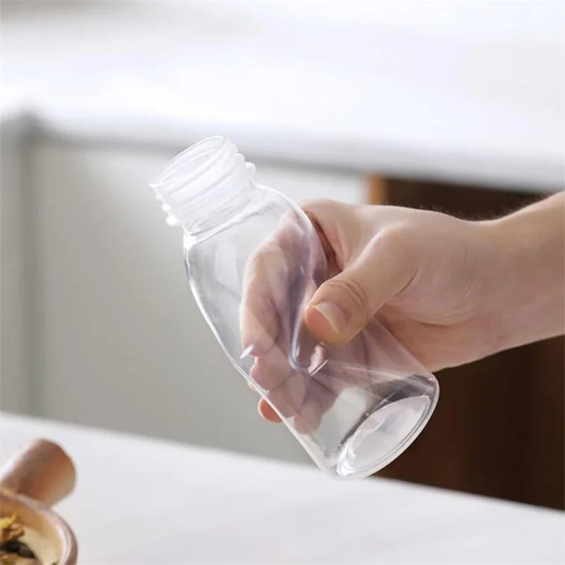 6pcs 100ml Small Plastic Bottles | Leakproof Portable Milk & Juice Bottles