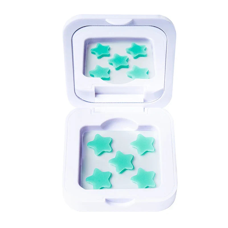 Star Shaped Hydrocolloid Acne Patches | Invisible Pimple Stickers with Mirror