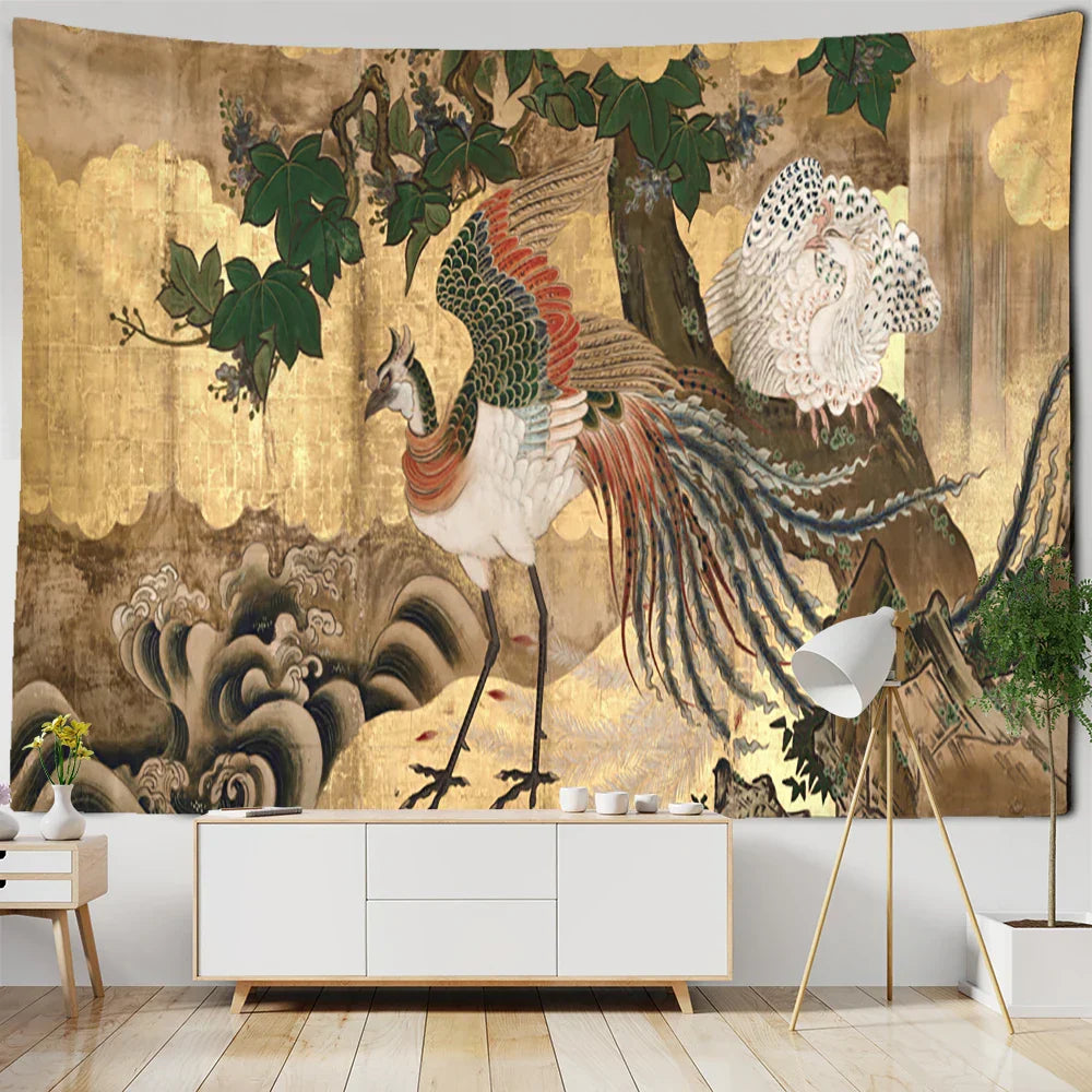 DecorBites™ Cute Skeleton Tapestry: Psychedelic Boho Wall Hanging for Retro Room Decor