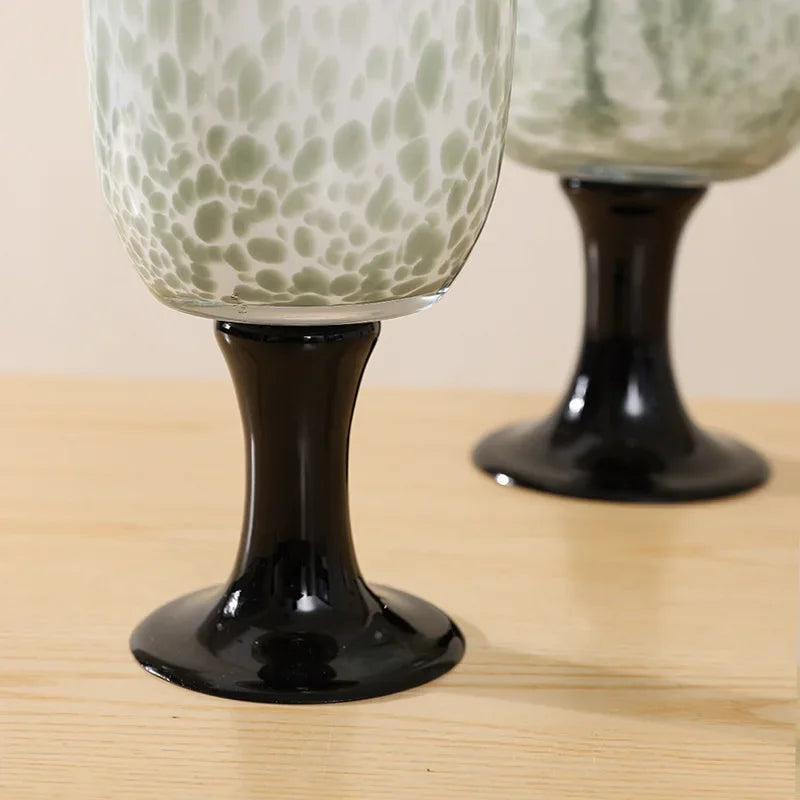 DecorBites™ Dot Texture Glass Vase for Stylish Home Decor