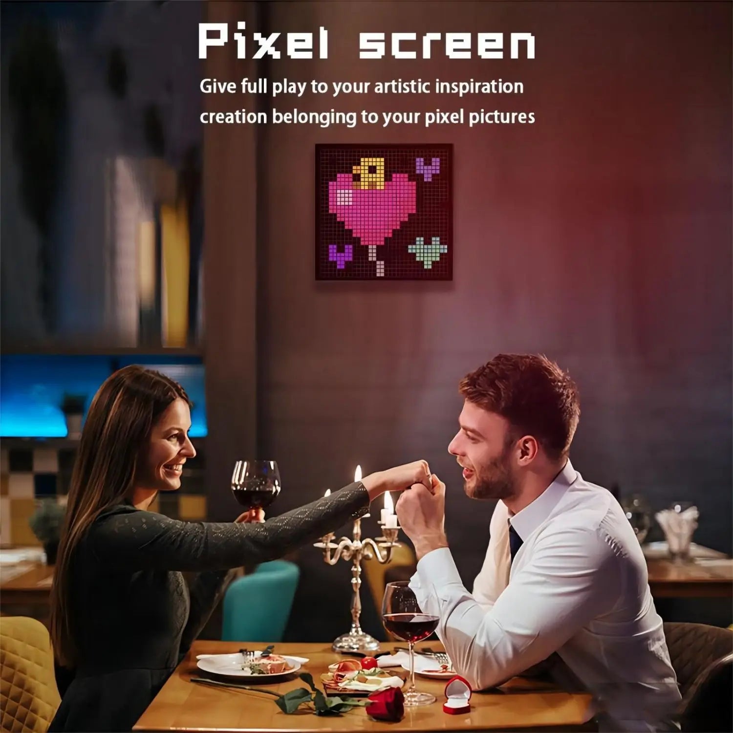 DecorBites™ 32X32 LED Pixel Display Screen for Gaming Decoration and Business Advertisement