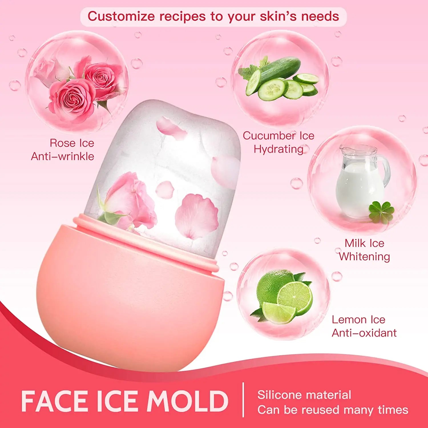 Ice Roller for Face and Eye Beauty | Complete Skin Care Tool Set