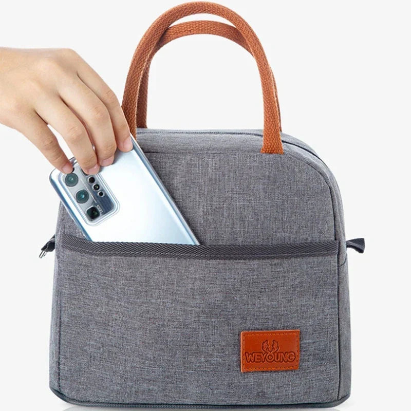 DecorBites™ Insulated Lunch Bag: Waterproof, Thermal, Portable, Keep Warm, Thickened.