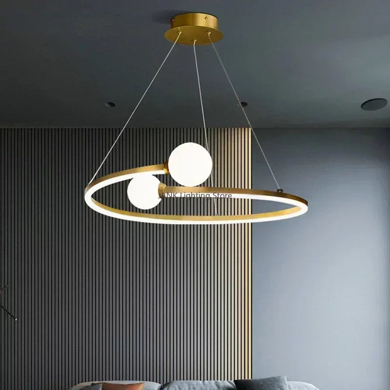 DecorBites™ Iron LED Chandelier Light, Ideal for Living Room, Restaurant, Study, Kitchen, Garage