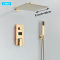 DecorBites™ Gold Digital Display Shower Set with Rainfall Head - Waterfall Bath Shower System