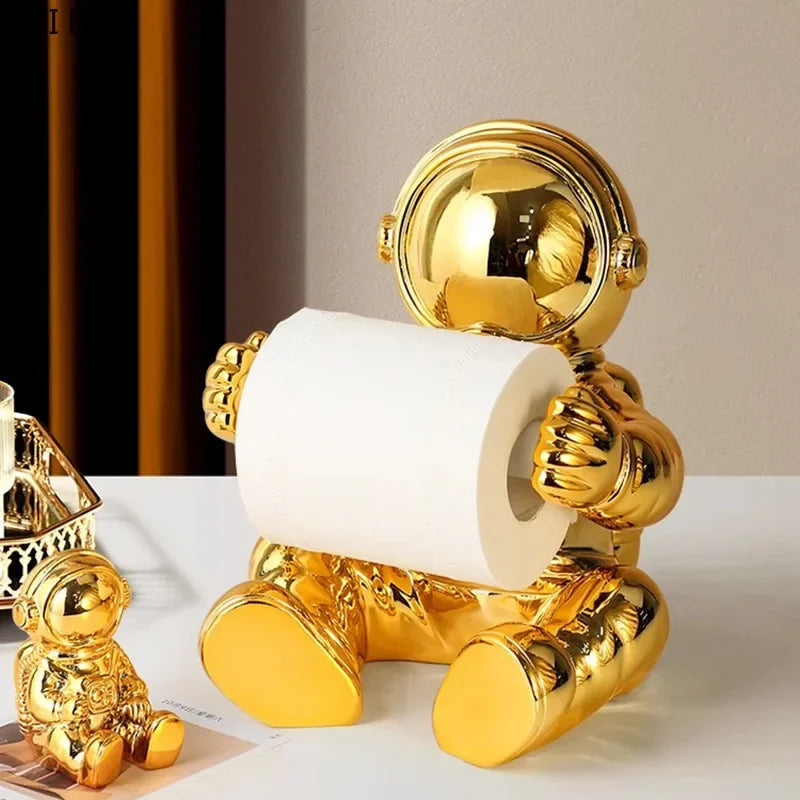 DecorBites™ Astronaut Tissue Box: Modern Home Decor & Napkin Holder for Coffee Table