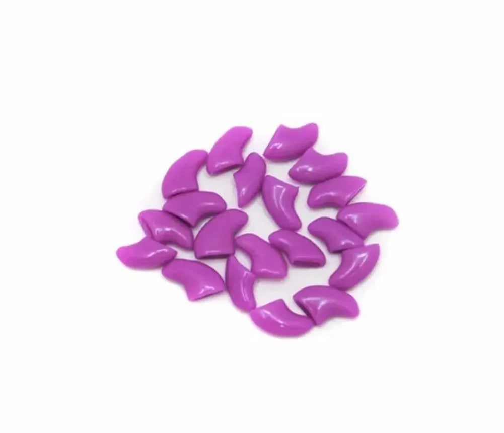 20pcs Soft Silicone Cat Nail Caps | Scratch Protection Covers for Pets