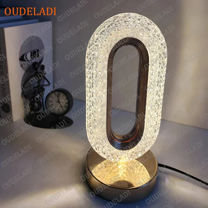 DecorBites™ Crystal Bedroom Table Lamp: Romantic LED Atmosphere, Creative Design