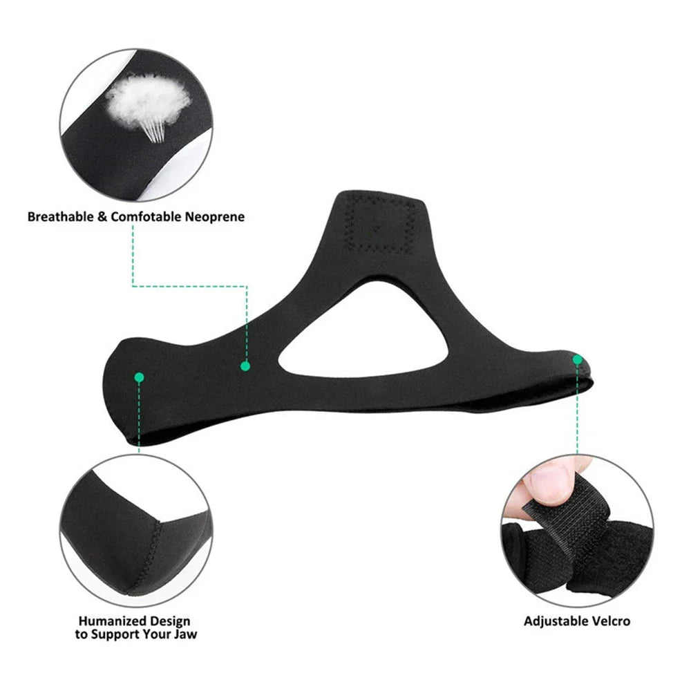 Anti-Snoring Chin Strap | Skin-Friendly Snore Stopper for Better Sleep