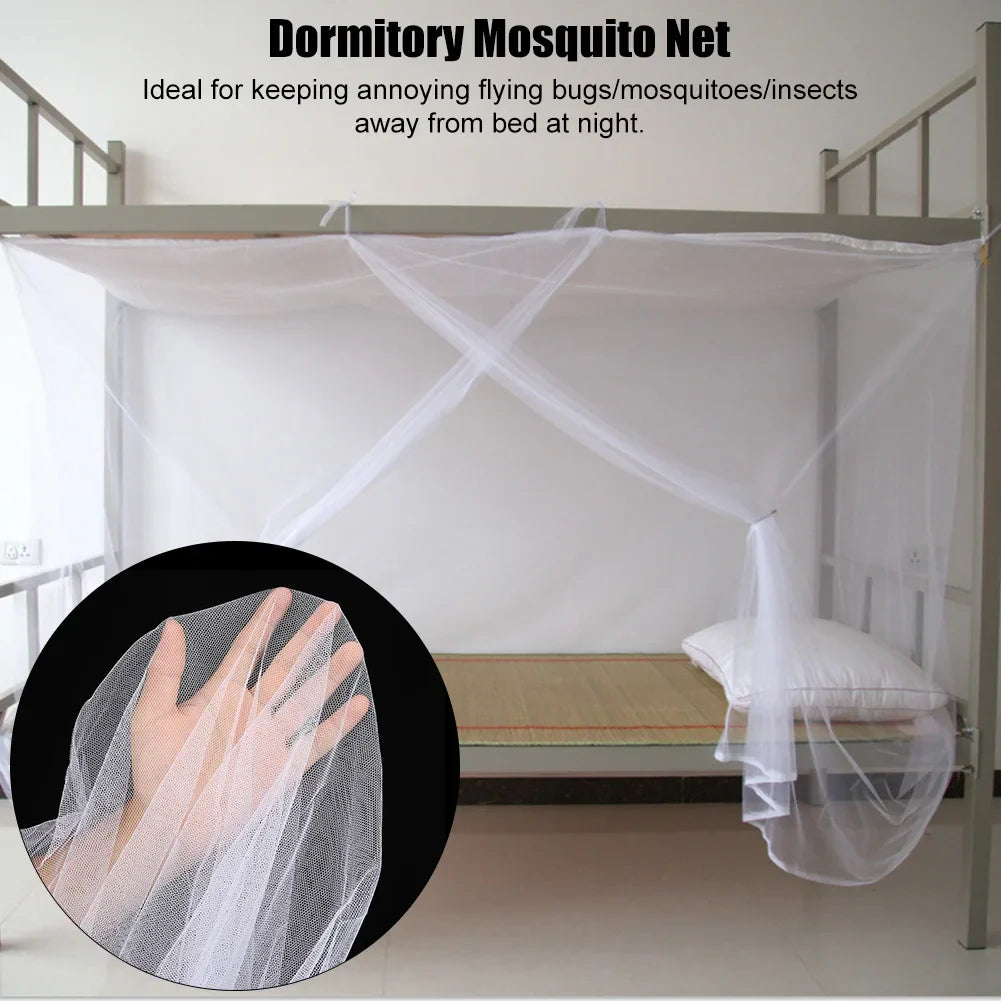Mosquito Net for Single Bed | Insect Mesh Netting Cover for Student Dormitory