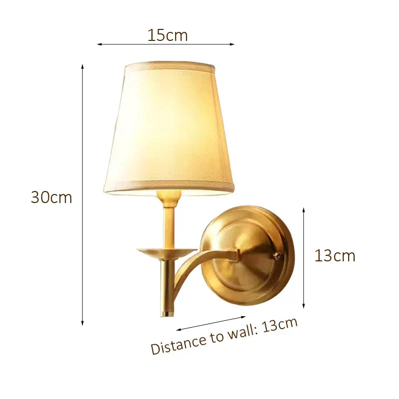 DecorBites™ Copper Wall Lamp: Modern, Elegant Lighting for Home, Hotel, or Office