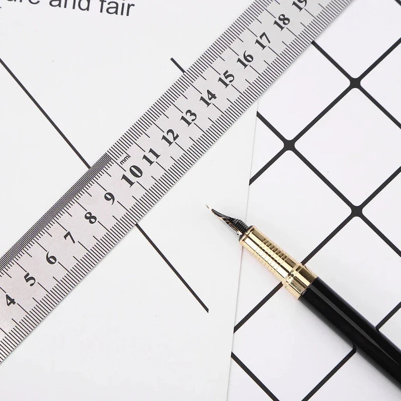 Stainless Steel Straight Ruler | Precision Double Sided Measuring Tool