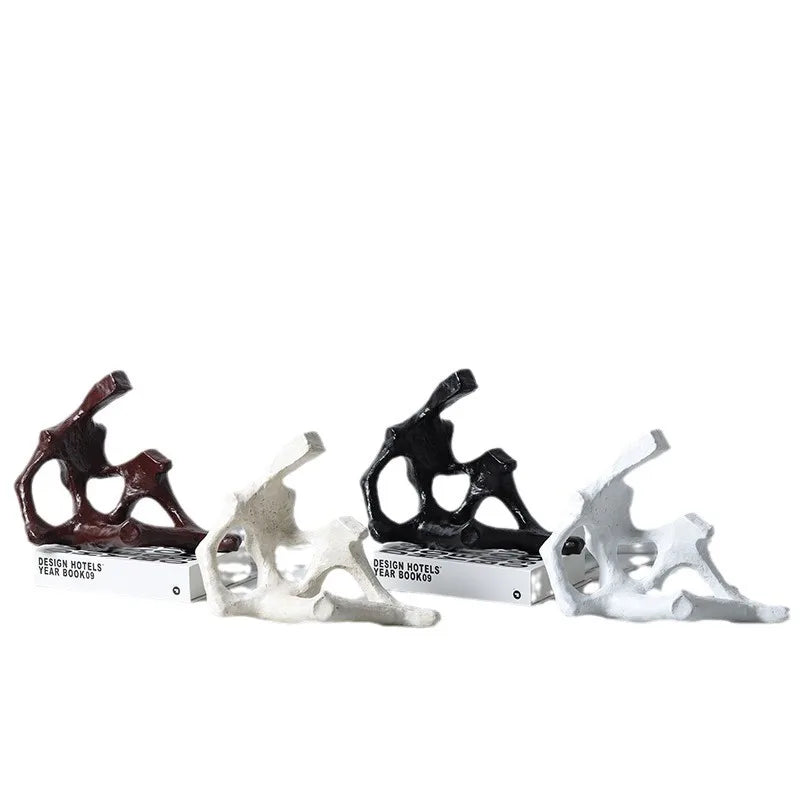 DecorBites™ Abstract Skeleton Decor Figure Sculpture | Home Decoration Figurine