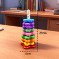 Baby Rotating Rainbow Tower Montessori Stacking Toy
