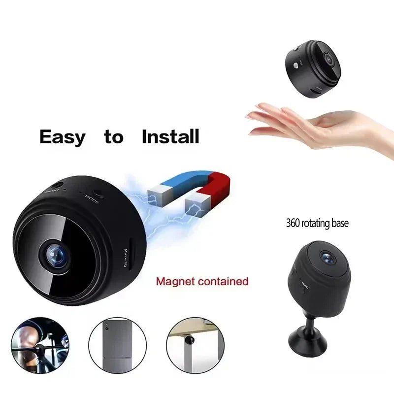 A9 WiFi Security Camera | 1080P Night Vision Smart Home Indoor Outdoor Camera