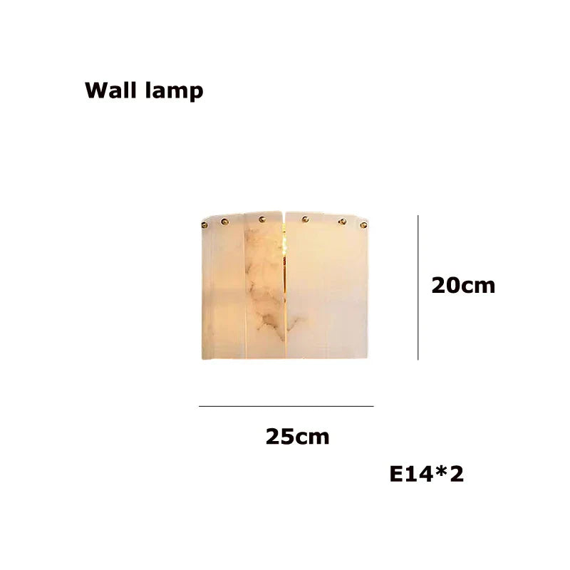 Elegant white alabaster lustre led chandelier dining room