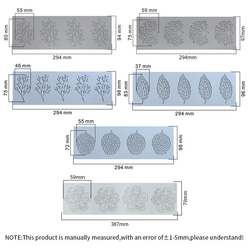 DecorBites™ Coral Branch Leaf Silicone Mold for Cake Chocolate Baking Decoration