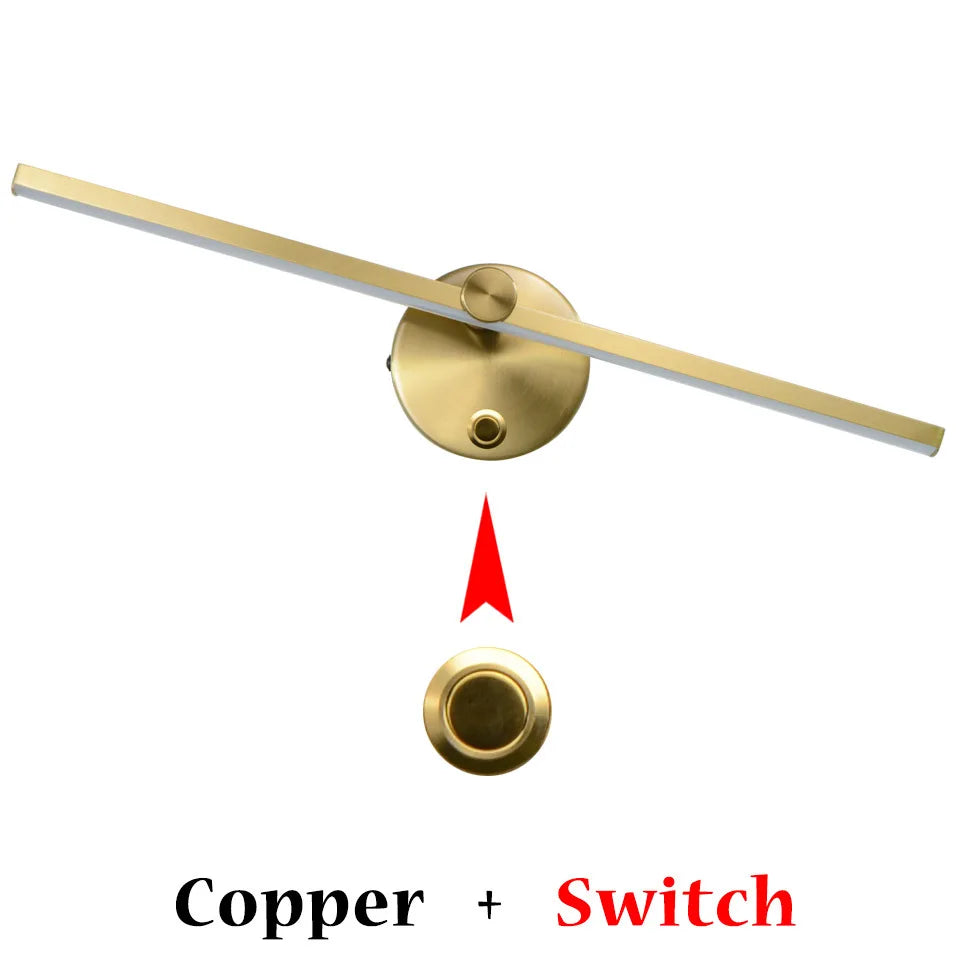 DecorBites™ Linear LED Vanity Wall Lamp 41CM with Switch & 300° Rotation